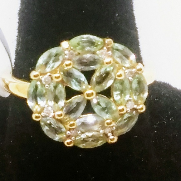 Certified Natural Alexandrite &diamond ring - Picture 7 of 7